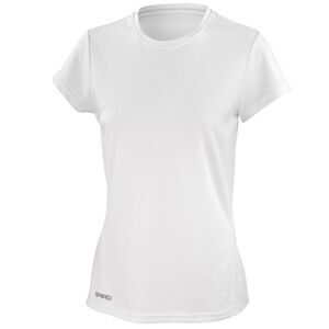 Spiro Womens/Ladies Quick Dry T-Shirt / White